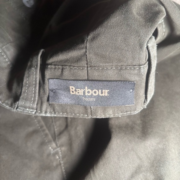 Barbour Trousers – Men’s 34 – Olive Green Cotton Stretch Pants - Picture 12 of 16